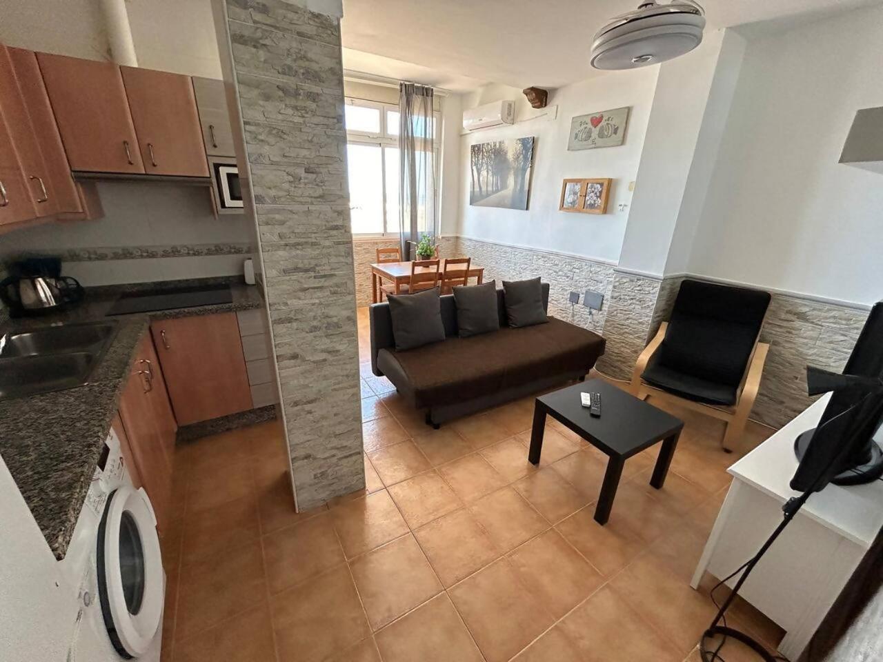 Apartamento Frente Al Mar Pedregalejo Málaga Eksteriør billede